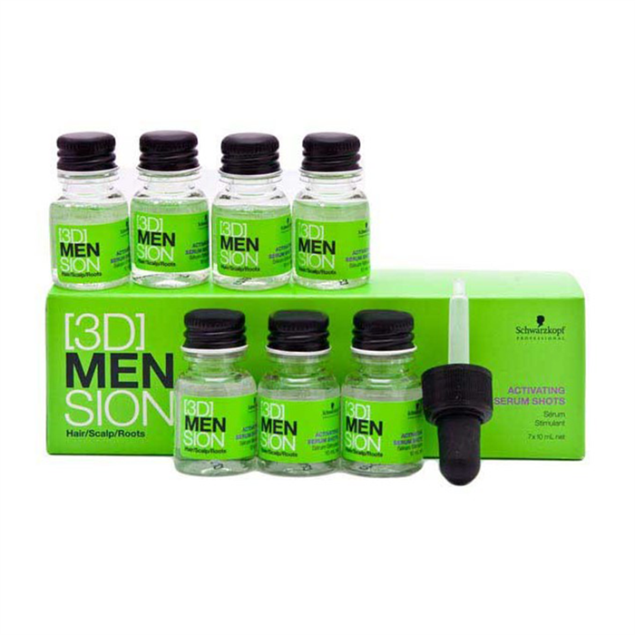 (3D) Men Sion Activating Serum Shots Caixa com 7 Ampolas