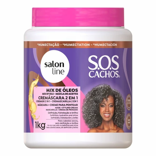 SOS Cremáscara 2em1 Mix Oleo Salon Line 1 KG