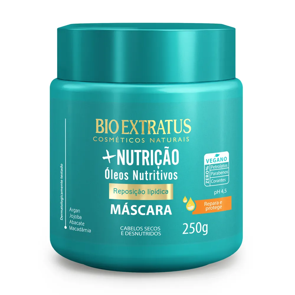 +Nutrição Mascara òleos Nutritivos 250 Grs Bio Extratus