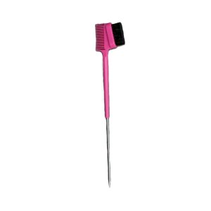 Escova Baby Hair Ponta Ferro Rosa