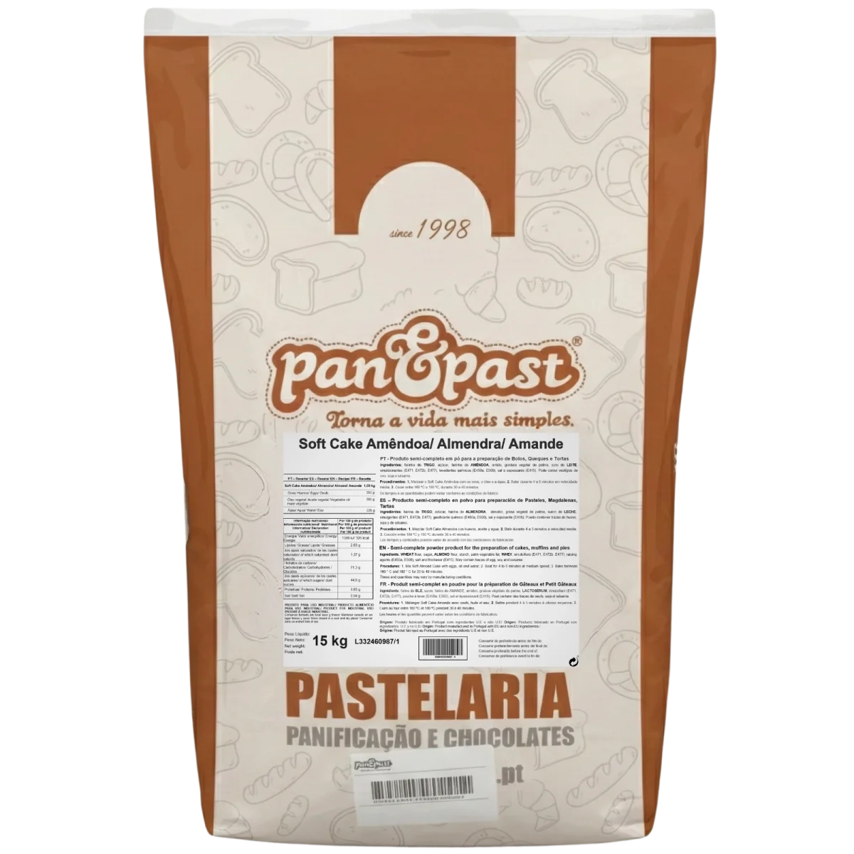 Soft Cake Amendoa Sc.15 Kg