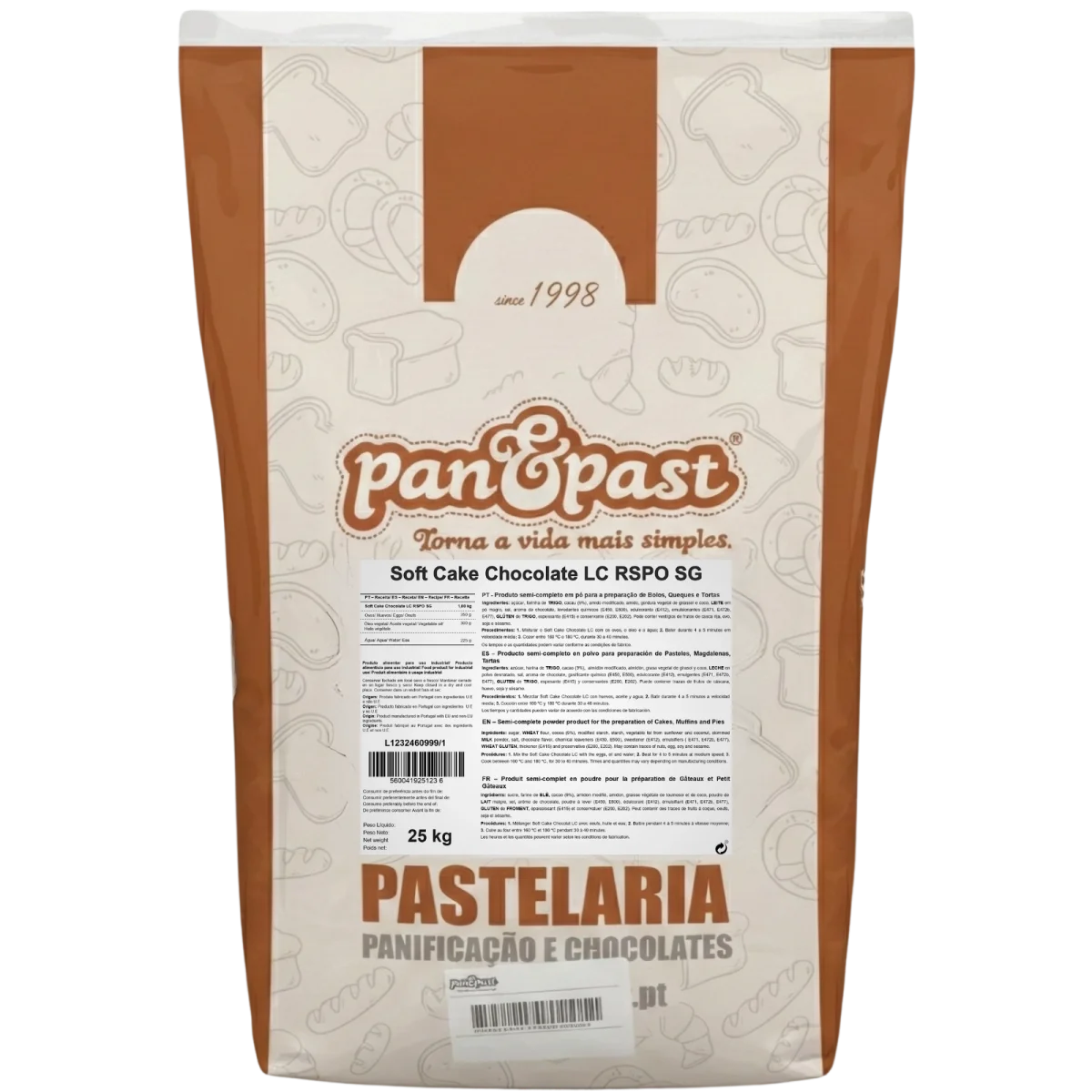 Soft Cake Chocolate LC RSPO SG Sc.25 Kg