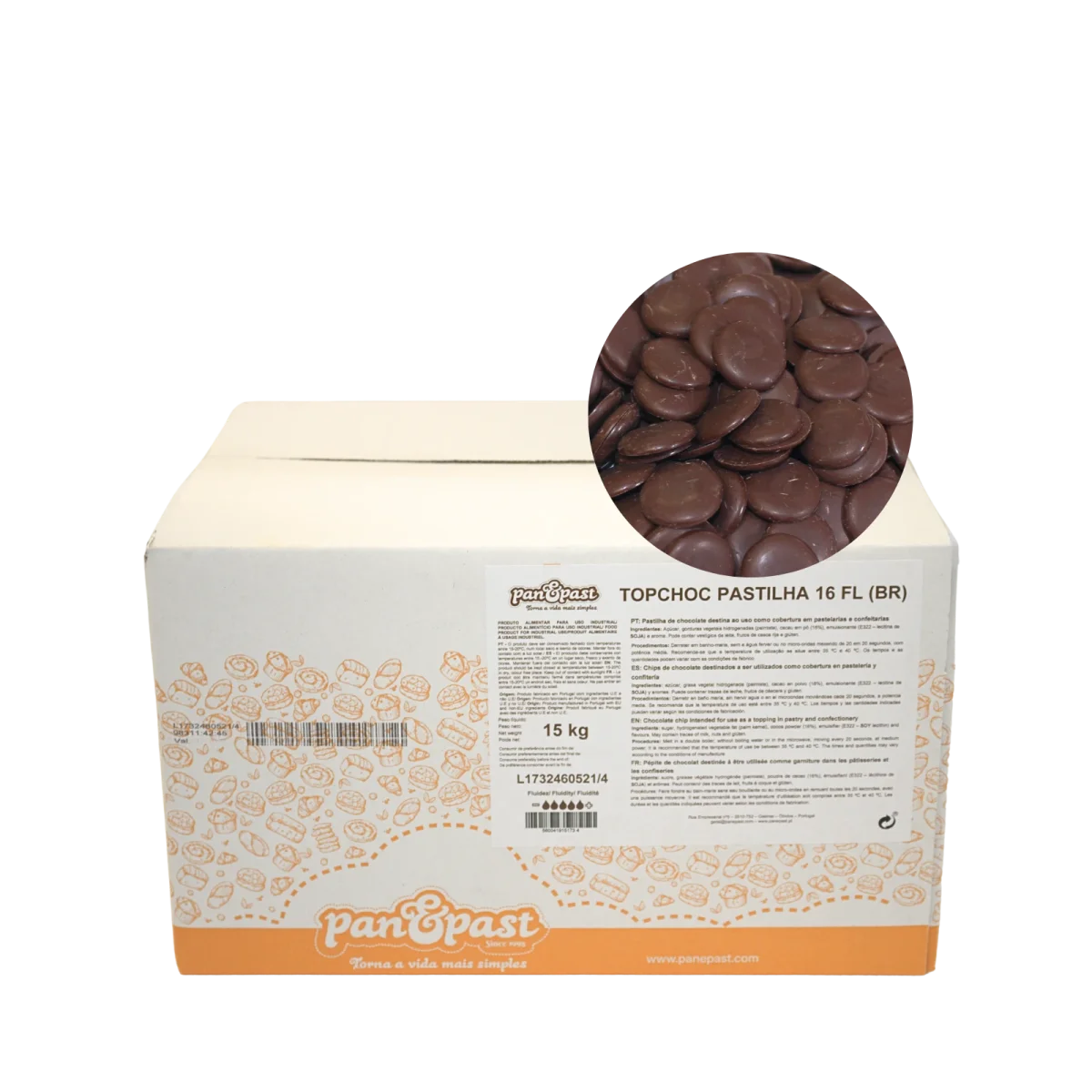 Topchoc Pastilha 16 FL (BR) Cx. 15kg