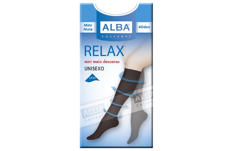 Mini Meia Relax 40Den Duna Tamanho “M” Alba